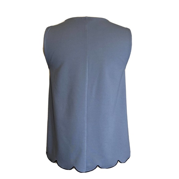 ANN TAYLOR FACTORY Women’s S Top Rayon Polyester Spandex Blue - Picture 2 of 6